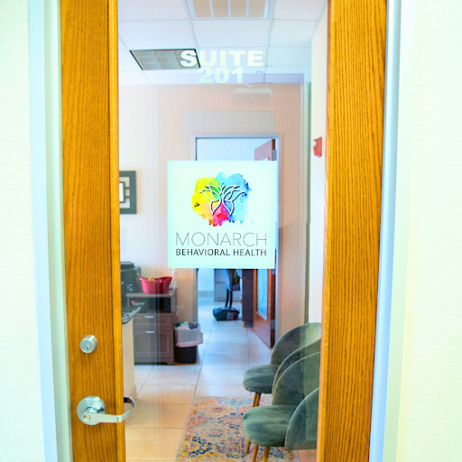 Open doorway leading into Monarch Behavioral Health office, showing a welcoming therapy space that reflects how our team is our greatest strength and creates a supportive environment for care.
