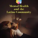 Mental health and the Latino community illustrated by a man sitting on the floor in quiet reflection at home